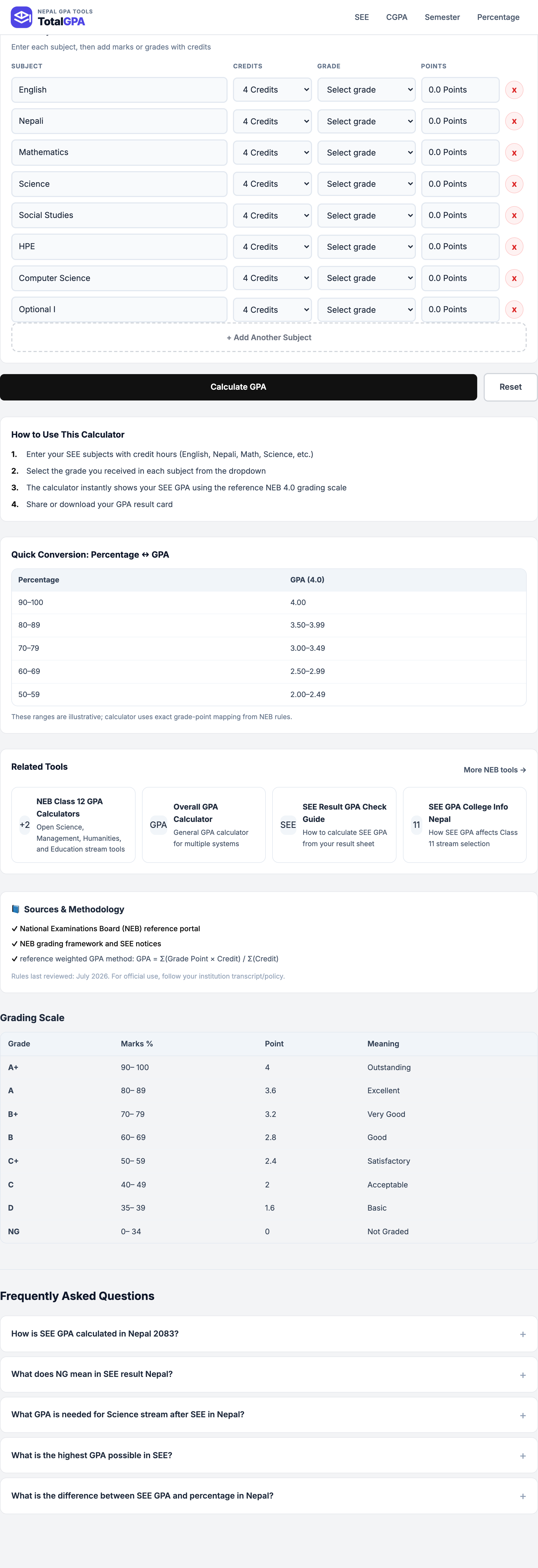 TotalGPA Calculator for see-gpa-calculator